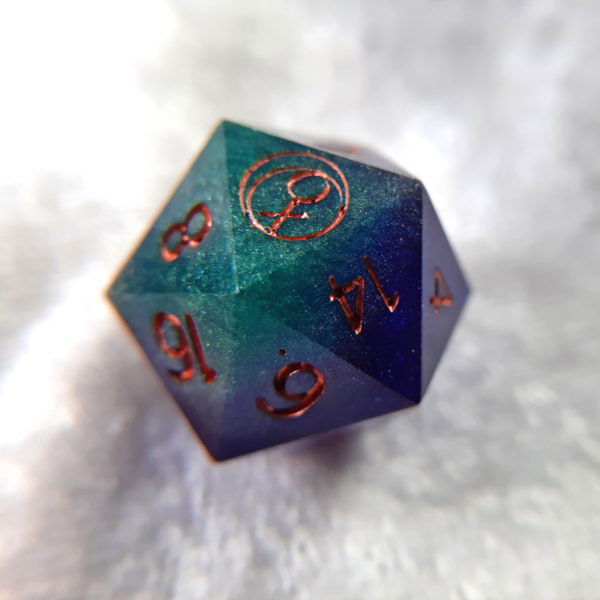 Azurite Dreams Dice - Image 3