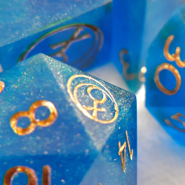 Blue Shimmer Dice - Image 4