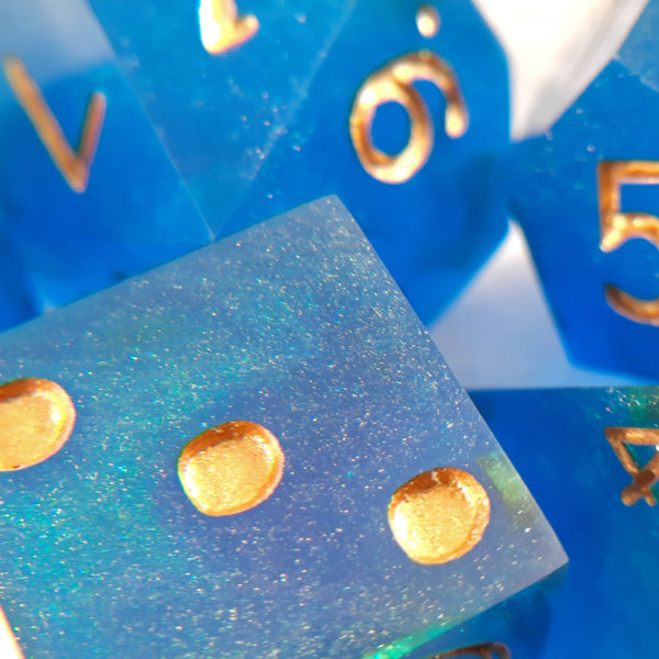 Blue Shimmer Dice - Image 5