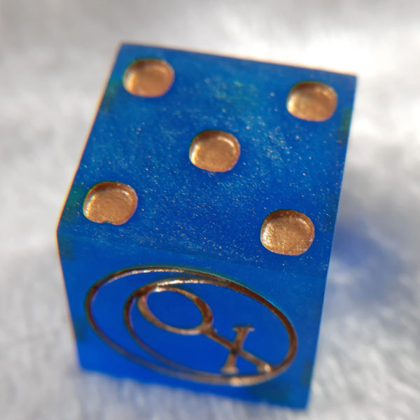 Blue Shimmer Dice - Image 2