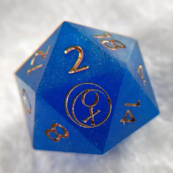 Blue Shimmer Dice - Image 3