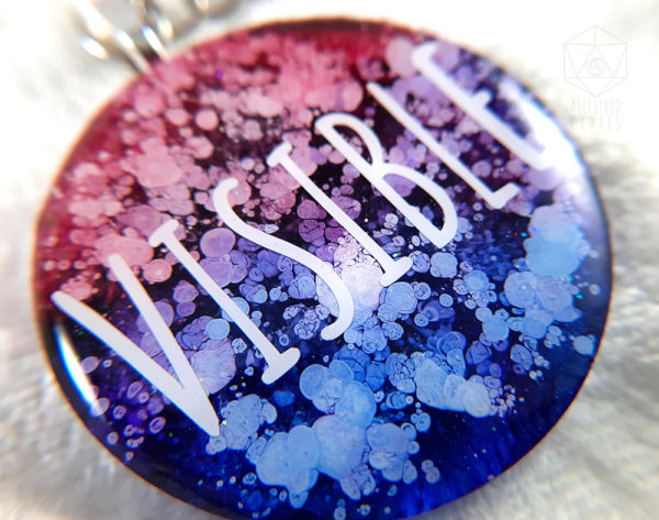 Visible Bi Pride Petri Keychain