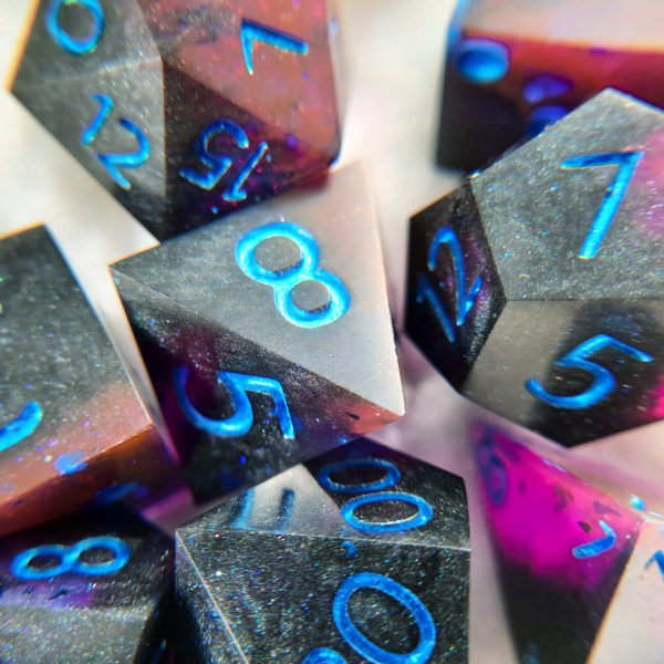 Black and Pink dice