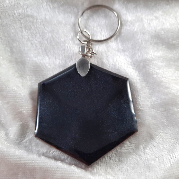 Black and Gold Dice Keychain