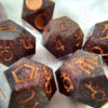 Red Glitter Astro Dice