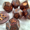 Red Glitter Astro Dice