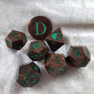 Stone and Moss Astro Dice