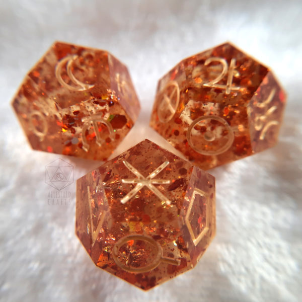 Autumn Harvest Astro Dice Set