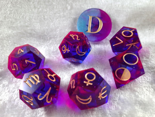 Dusky Sky Astro Dice Set