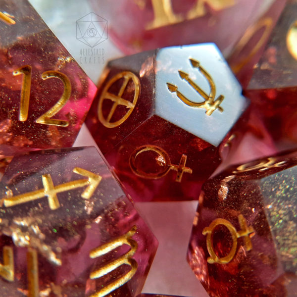 Garnet Dreams Astro Dice