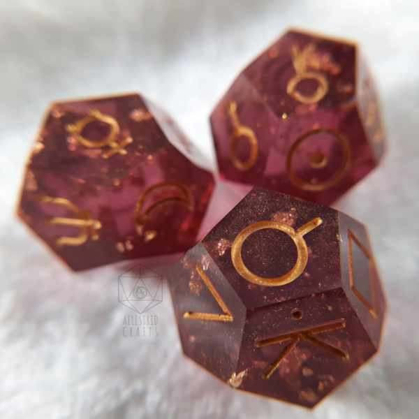 Garnet Dreams Astro Dice