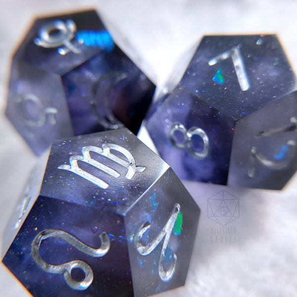 Midnight Aura Astro Dice