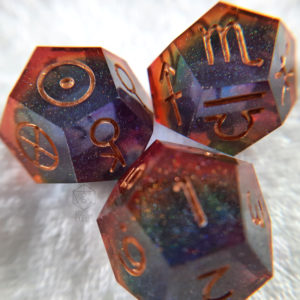 Standard astro three piece dice set