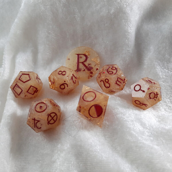 Glacial Rose Astro Dice