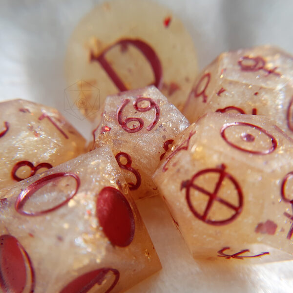 Glacial Rose Astro Dice