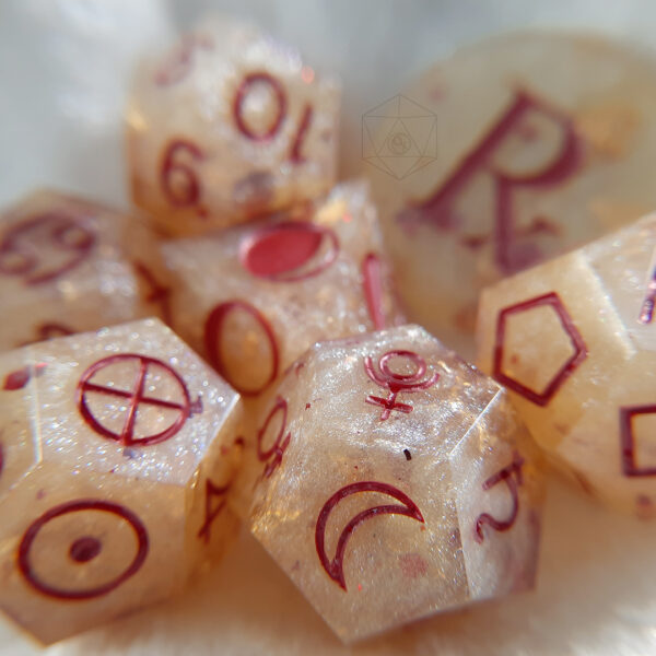 Glacial Rose Astro Dice