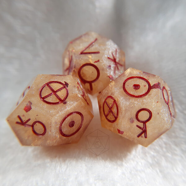 Glacial Rose Astro Dice